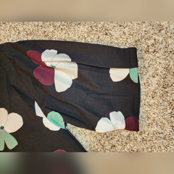 Ann Taylor Factory dress top floral 3/4 sleeve Lg - Picture 3 of 5